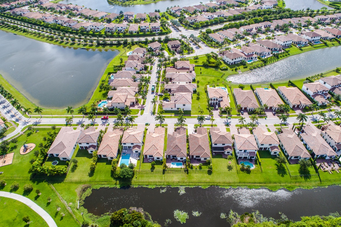 Aerial View of neighborhood